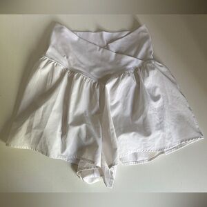 Aerie White Women's High-Waist Flowy Shorts